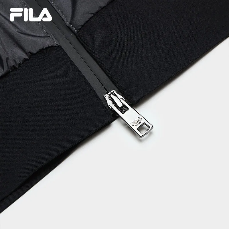 FILA CORE LIFESTYLE MILANO GARDEN OF ARTS Men Jacket with Hoodie (White Black)