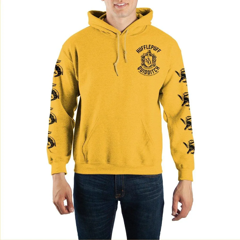 Harry Potter Hufflepuff Quidditch Pullover Hooded Sweatshirt