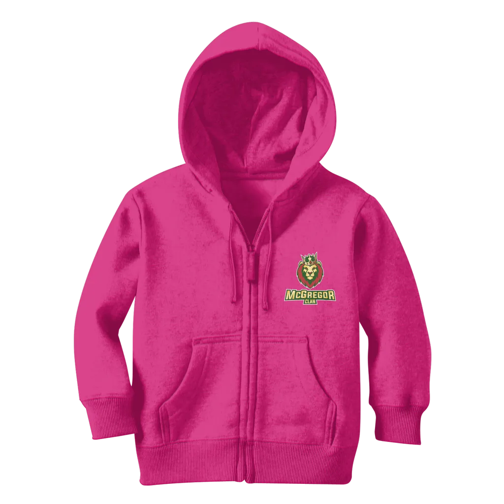 McGregor Clan lion head Classic Kids Zip Hoodie