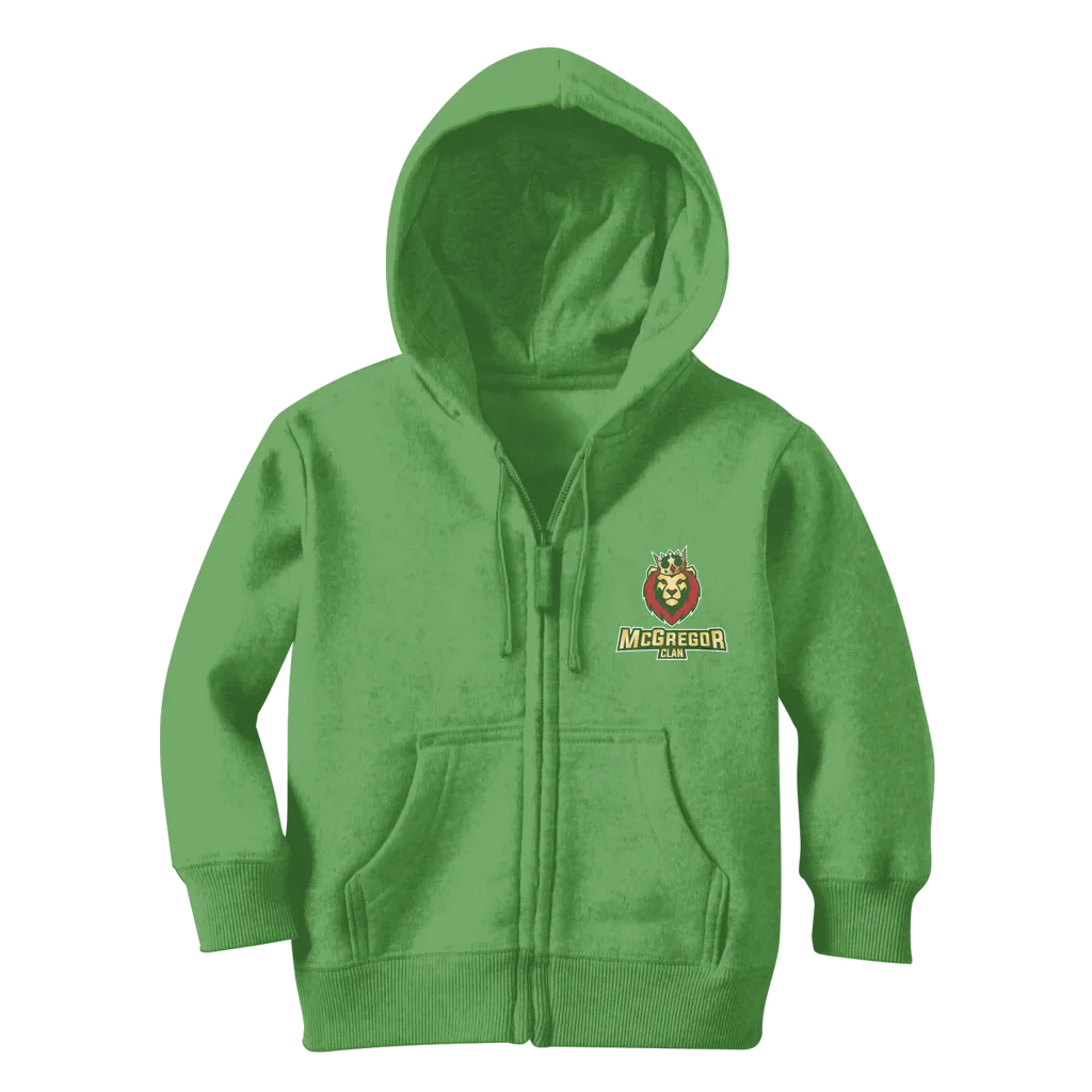 McGregor Clan lion head Classic Kids Zip Hoodie